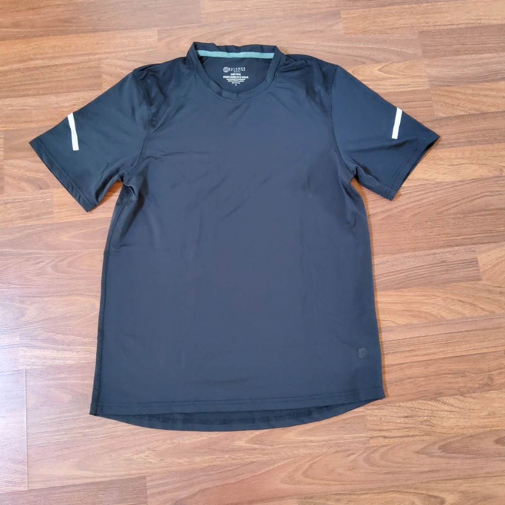 Balance Collection Men's Dri-Wik Performance Athletic Shirt S Black New
